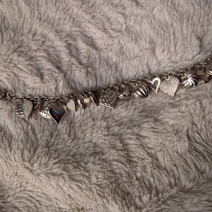 Sterling heart bracelet